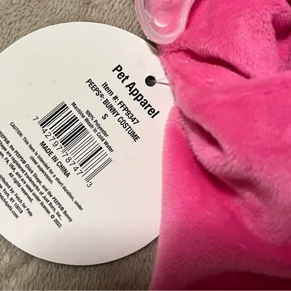 🌞Peeps Pink Bunny Costume for Pets (Small) - Picture 4 of 4